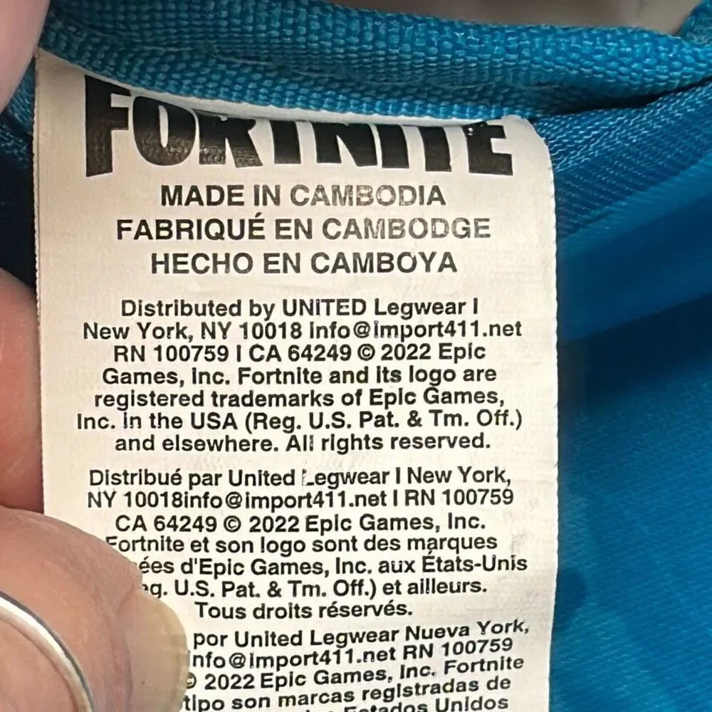 Fortnite Camo Silhouette‎ Dance Backpack Book Bag Bright Colors Purple Pink